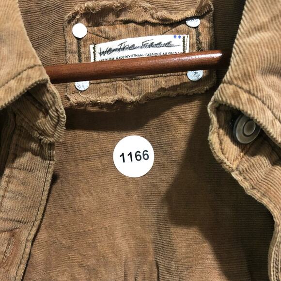 Free People Baby Corduroy Button Down Oversize Collared Long Sleeve Shirt M - Picture 12 of 13